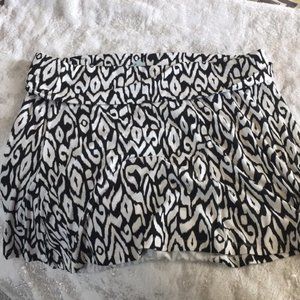 TORRID: Black and White Design Mini Skirt